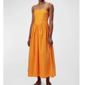 Ronny Kobo Robin Sleeveless Cotton Poplin A-Line Midi Dress